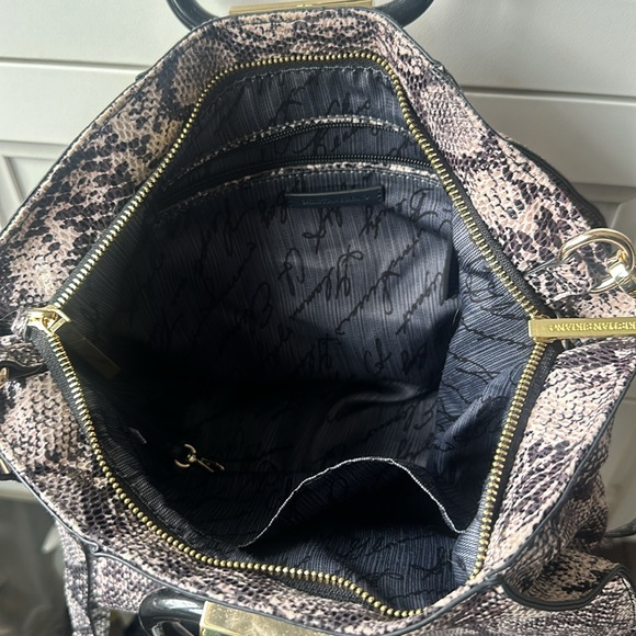 Beautiful Christian Siriano soft snake skin handbag . used...